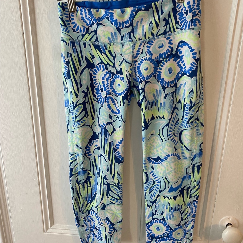 Lilly Pulitzer Luxletic leggings sunset swim small